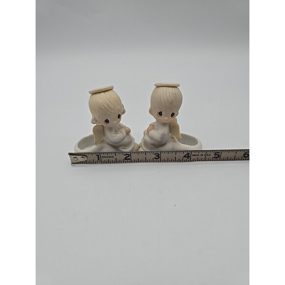 Vintage Precious Moments Candle Climbers "But Love Goes On Forever" - Picture 8 of 11